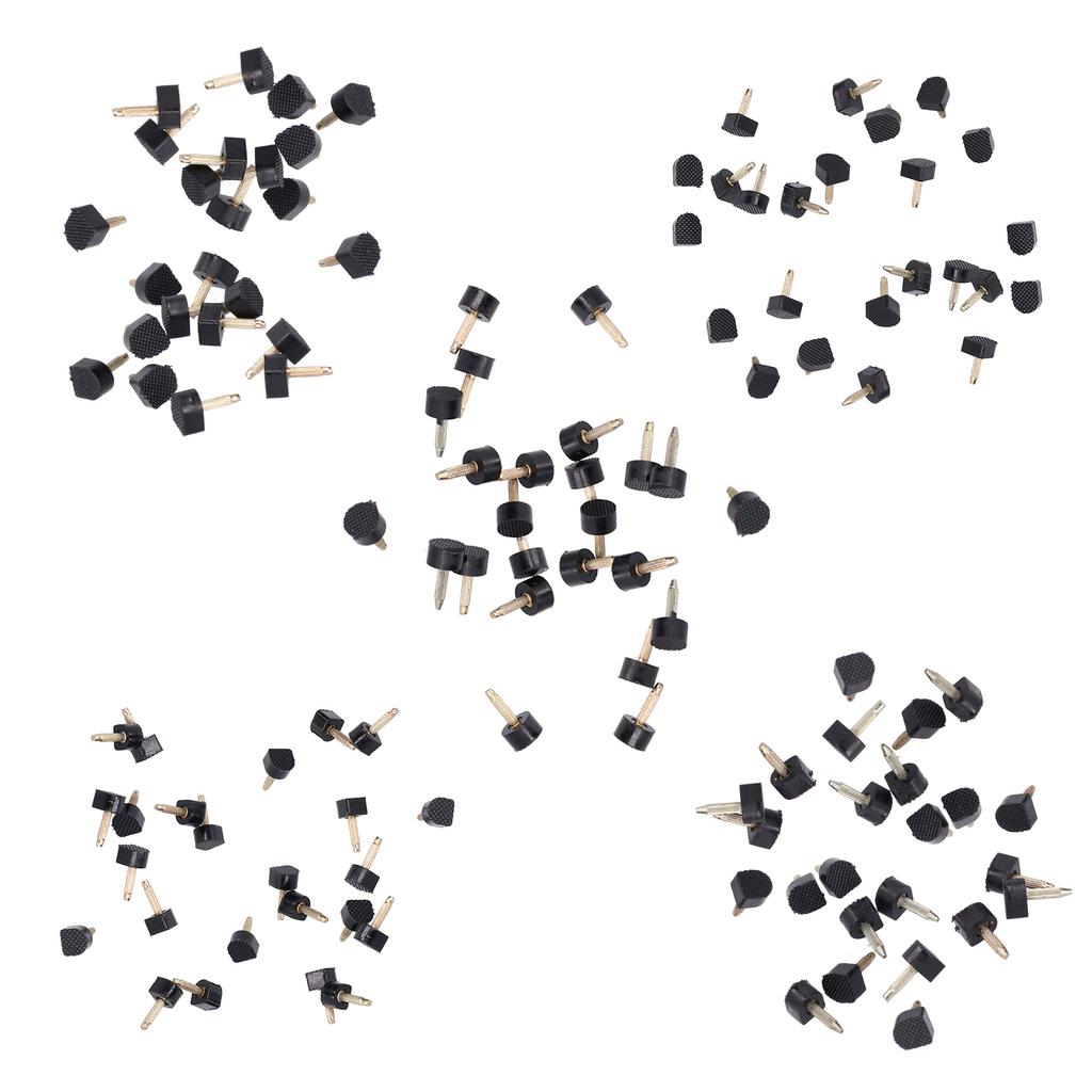 120Pcs High Heel Tip Caps TPU Polyurethane Iron Shoes Repairing Replacement Kits