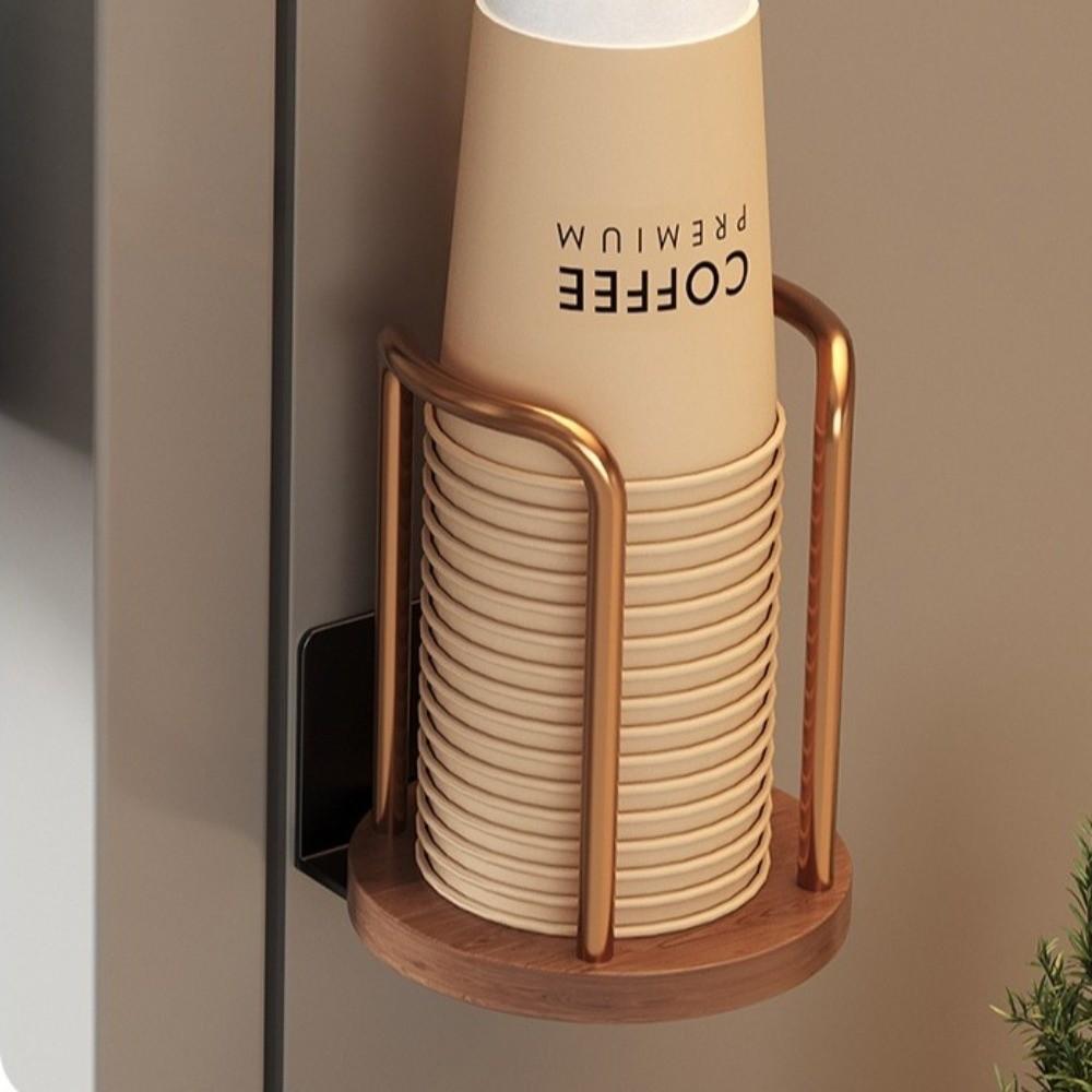 New Magnetic Cup Storage Holder Space Saving Universal Disposable Cup Rack Movable Mug Display Stand Home Organizer