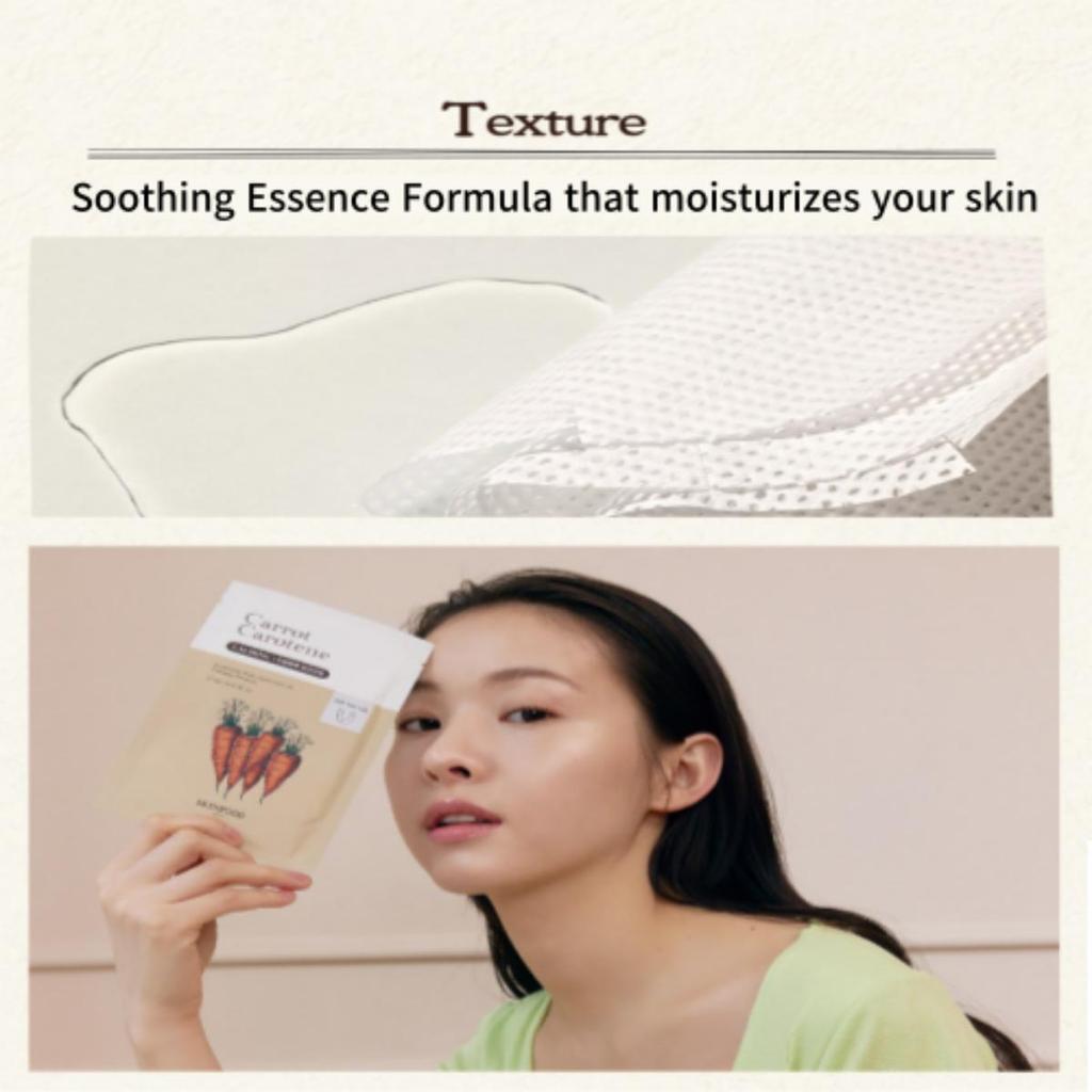 Skinfood НОВАЯ маска для лица с морковью и каротином, 10 листов