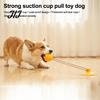 Pet Exercise Training Toys Suction Cup Dog Toy, Interactive Tug of War Rubber Treat Dispensing Toy for Boredom Ball, Molar Teeth Cleaning, Relieve