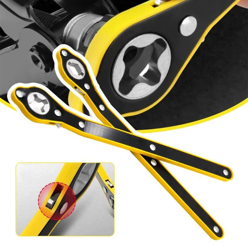 Auto Labor Saving Jack Ratchet Wrench Tire Jack Removal Wrench Cross Car Labor Saving Wrench Rocker Arm Car Repair Accessories