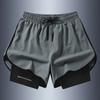 Short Shorts for Men In Summer Anti Glare Double-layer Sports Leisure Shorts for Couples Running Fitness Three Quarter Shorts