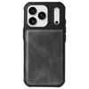 For iPhone 17 Pro Max Phone Case PU Leather Zipper Wallet Detachable Cover