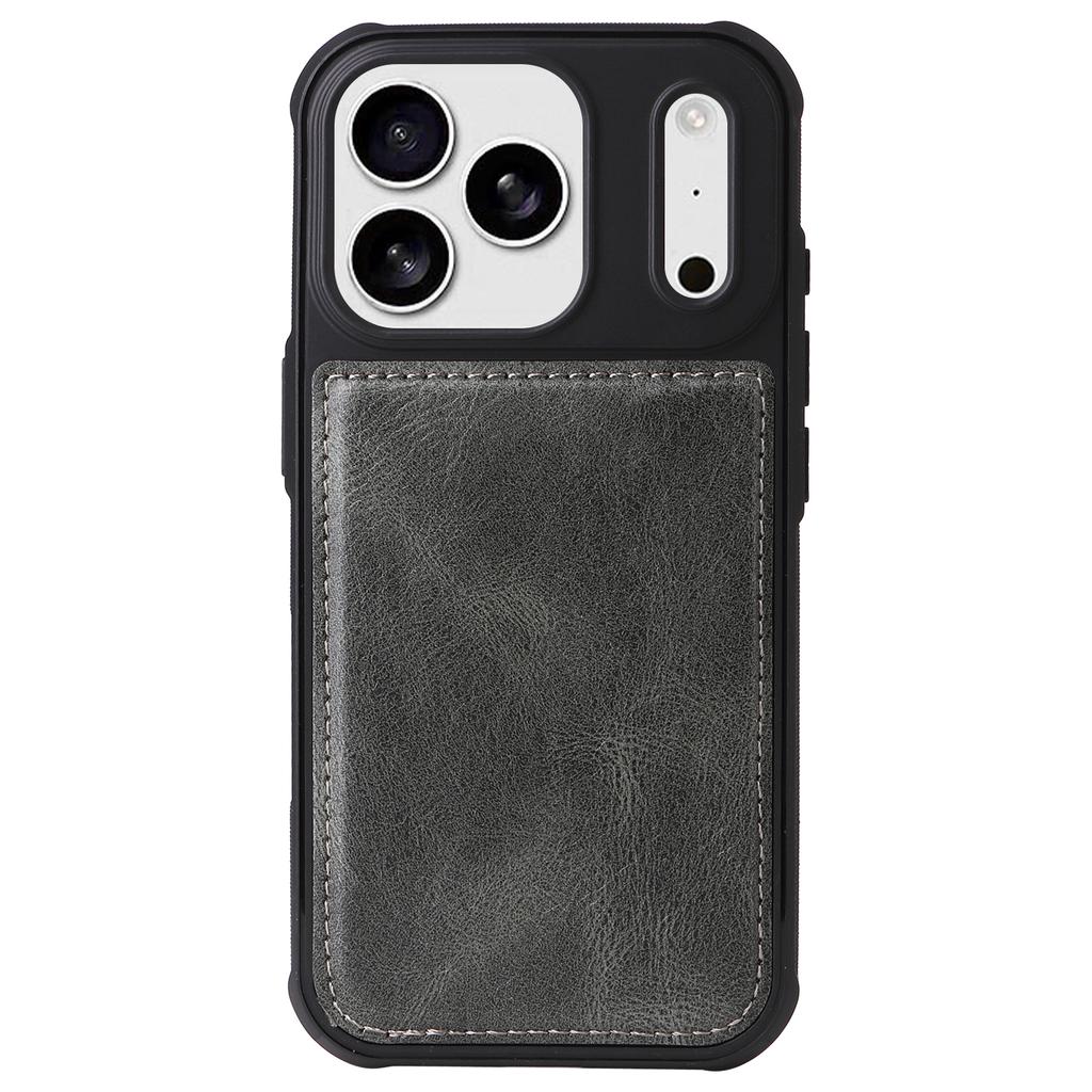 For iPhone 17 Pro Max Phone Case PU Leather Zipper Wallet Detachable Cover