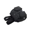 Gucci GG Nylon Leather Trim Medium Backpack In Black For Unisex Daily Use