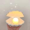 LED Bedside Lamp Night Light Shell Decorative Nightlight for Home Nursery Shell Tabletop Lamps Sleeping Light Living Room