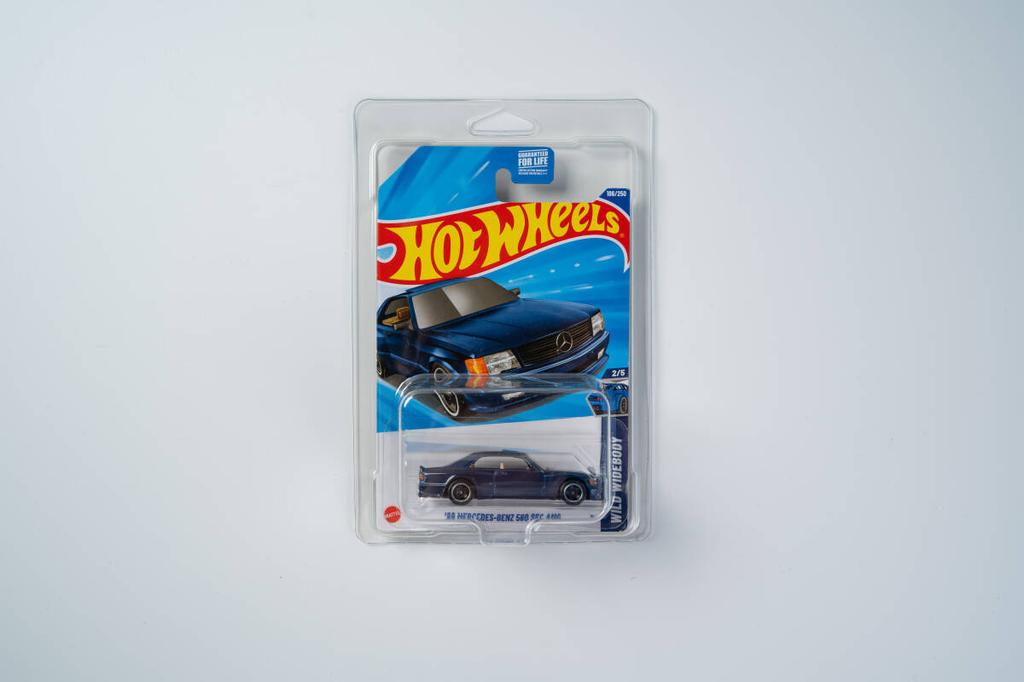С Набором Hot Wheels 560 SEC AMG Литые Машинки Mattel Hot Wheels WIDEBODY Комплект [Совершенно Новый, Нераспечатанный, Кейс] '89 Mercedes-Benz Трехцветный