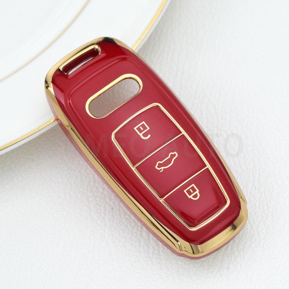 Мягкий ТПУ автомобильный чехол для смарт-ключа для A6 A7 A8 E-tron Q5 Q8 C8 D5, автостайлинг, защитный чехол, держатель, аксессуары