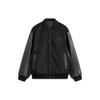 Li Ning CF Logo Letter Print Single-Breasted Loose Baseball Jacket Unisex Jackets Black AJDU253-1