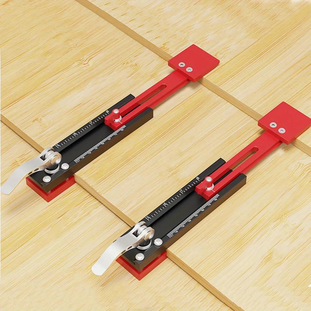 Allsome 2pcs Gecko Gauge Siding Installation Tool Siding Mounting Kit Adjustable Siding Reveals Dual Scale Metric/Imperial