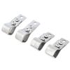 4/8Pcs Small Adjustable Curtain Pulley Clamps Heavy Duty Window Roller Shade Hinge Accessories for Home DIY Curtain Repair