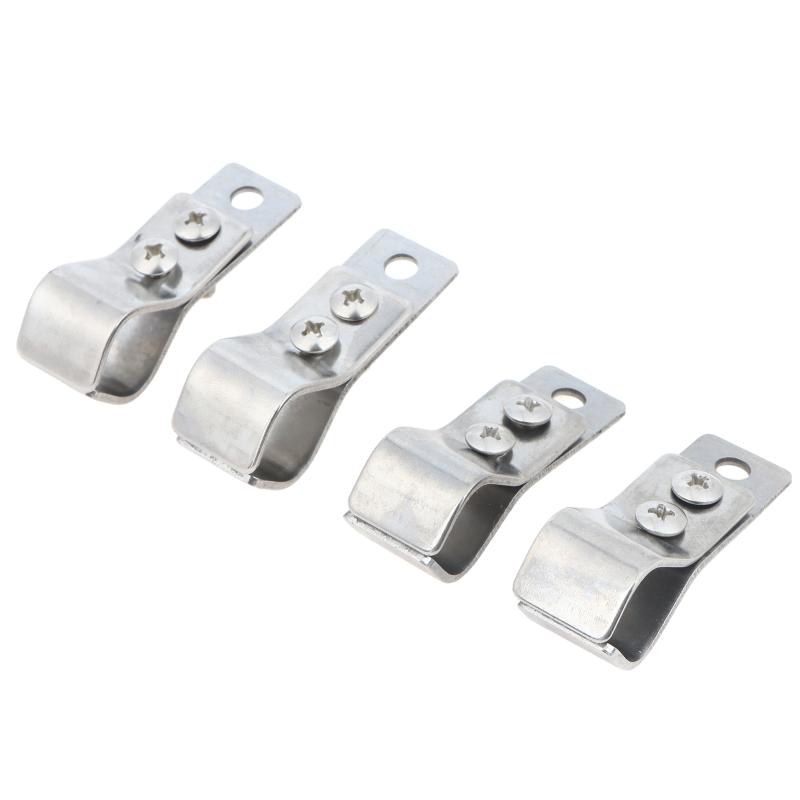 4/8Pcs Small Adjustable Curtain Pulley Clamps Heavy Duty Window Roller Shade Hinge Accessories for Home DIY Curtain Repair