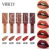 VIBELY Dumping Fog Surface Waterproof No Cup Does Not Drop Color Lip Glaze Nude Makeup Five -color Liquid Lip Glaze
