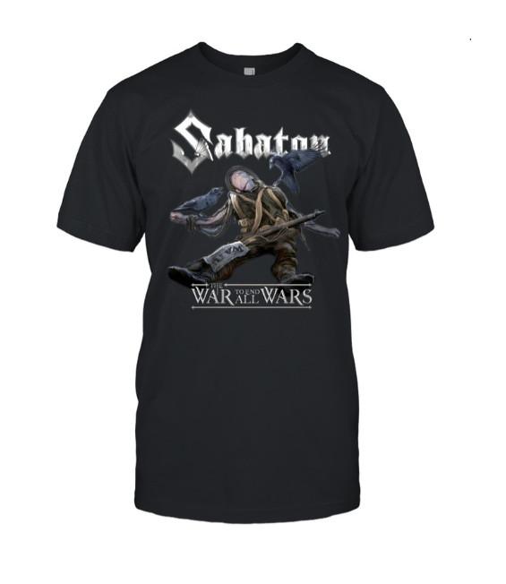 Футболка 'Война, которая покончит со всеми войнами' Мужская Женская Топ – Sabaton Унисекс Исторический Металл Мерч