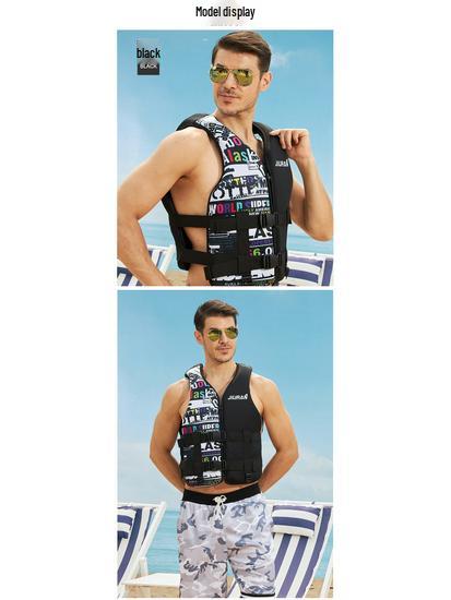 Легкий взрослый рыболовный жилет: Дышащий, Портативный, Поясной спасательный жилет для летнего спасения на воде