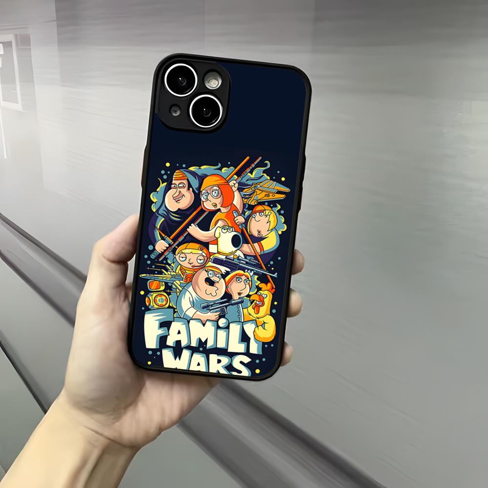Game F-Family Guy Phone Case For Iphone 17 16 15 14 13 12 Pro Max Xr Air Plus Skin Feel Black Hard Shell Cover