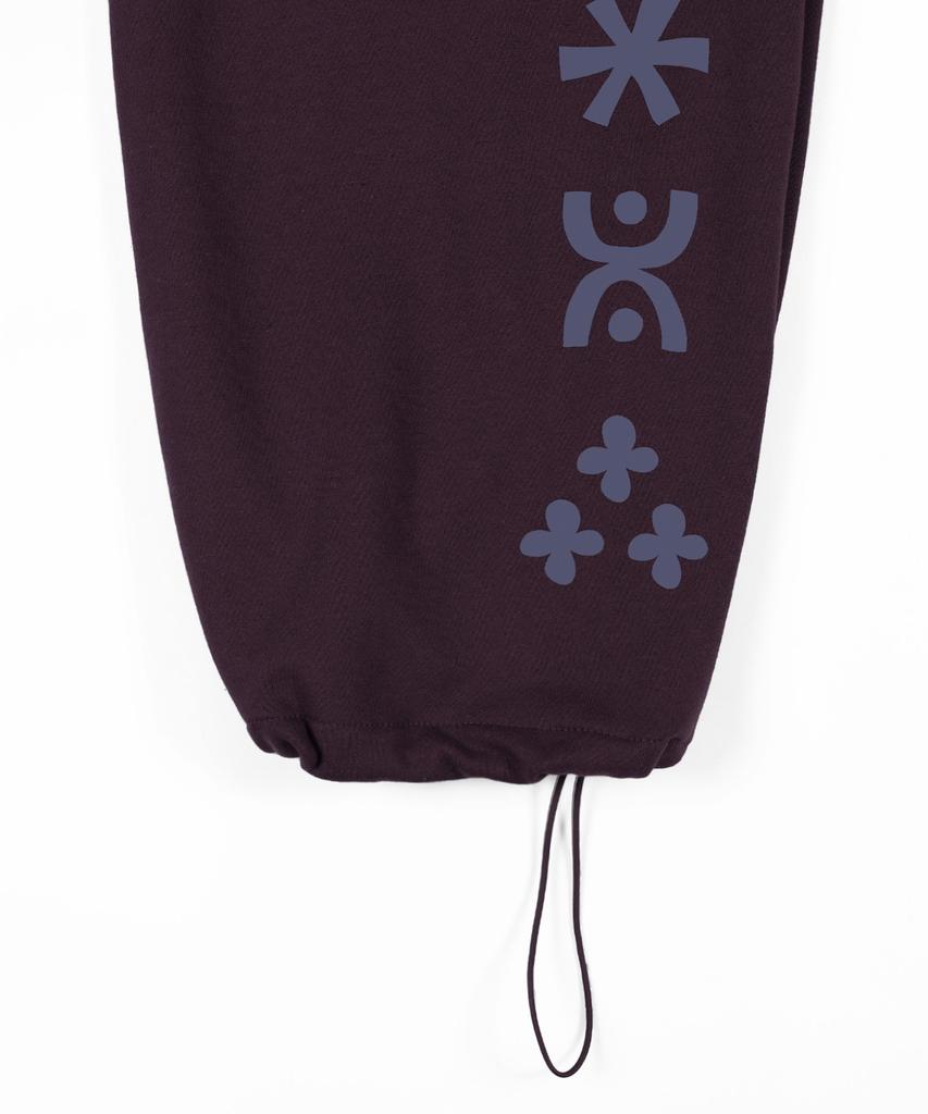 Штаны с капюшоном KAIFAI Glyph (фиолетовый) K25Zc179