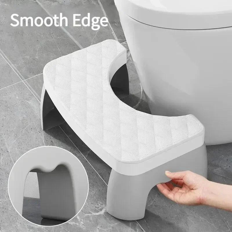 Toilet Stool Home Bathroom Hair Non-slip Foot Stool Office Plastic Foot Stool Child Pregnant Woman Stool Artifact Amagi