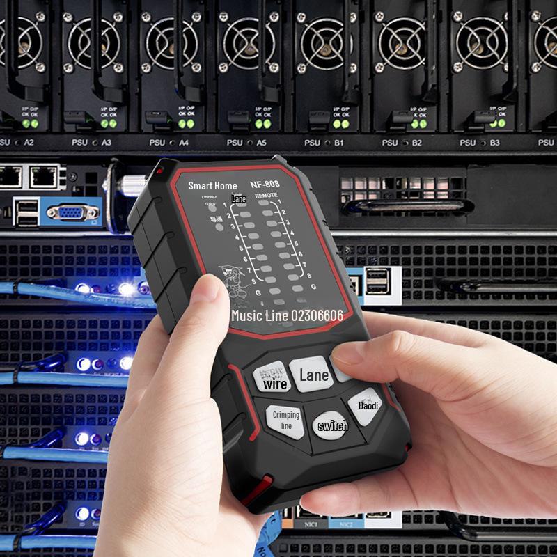 Сетевой тестер NF-808: Интеллектуальный искатель линии мыши, детектор кабеля с технологией POE и защитой от помех.