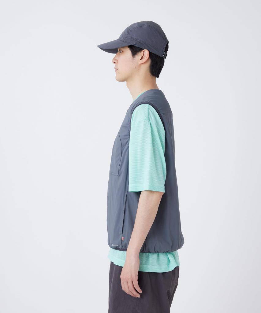 Flexible Insulated Vest M [Snow Peak] VT-26SU001 Vest, Padded, Insulated, Men's/Women's, CHARCOAL,