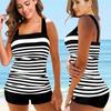 2024 Women Beachwear Swim Tankini Monokini Swimwear Bathing Suit Two Pieces Swimsuits Plus Size Printed Tankinis