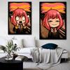 SPY X FAMILY Anya Forger плакат японского аниме настенное искусство Kawaii персонаж украшение дома картина маслом украшение стены