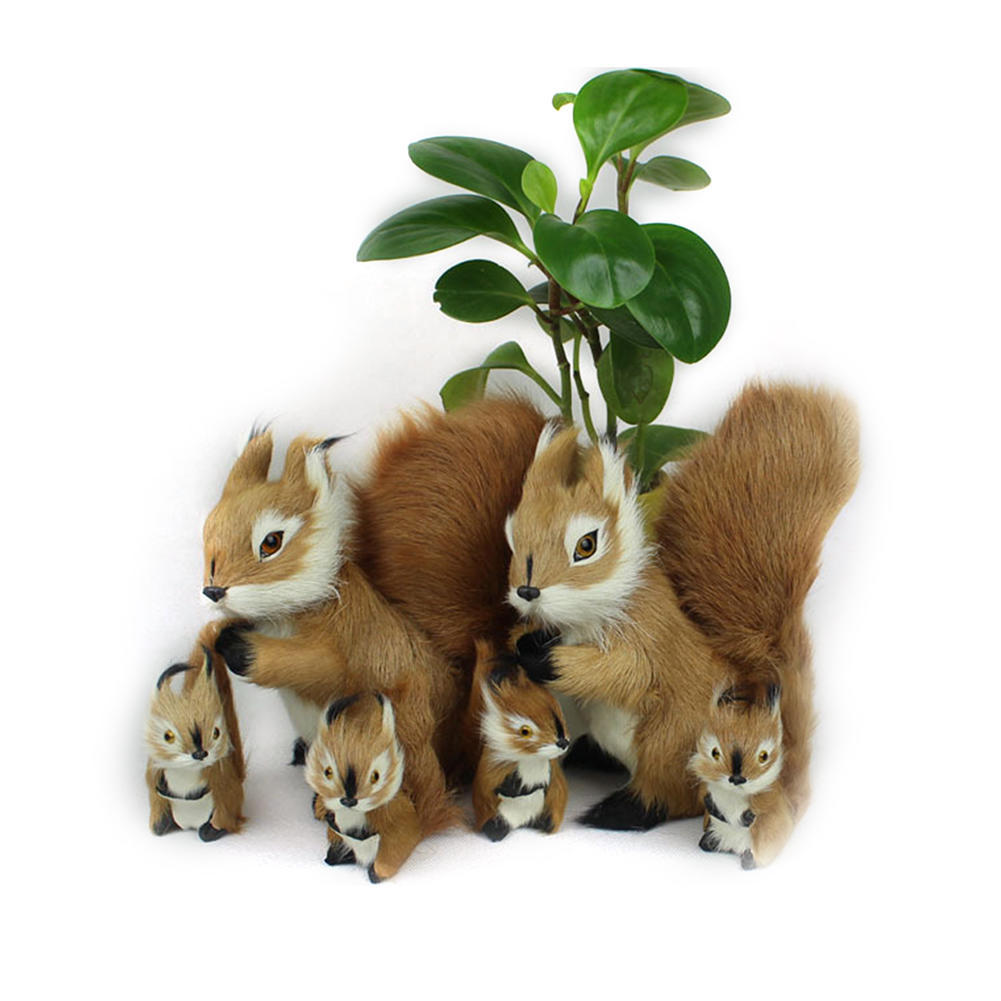 2 Size Stuffed Toys Simulation Animal Stuffed Plush Lovely Squirrel Toy Kids Toy