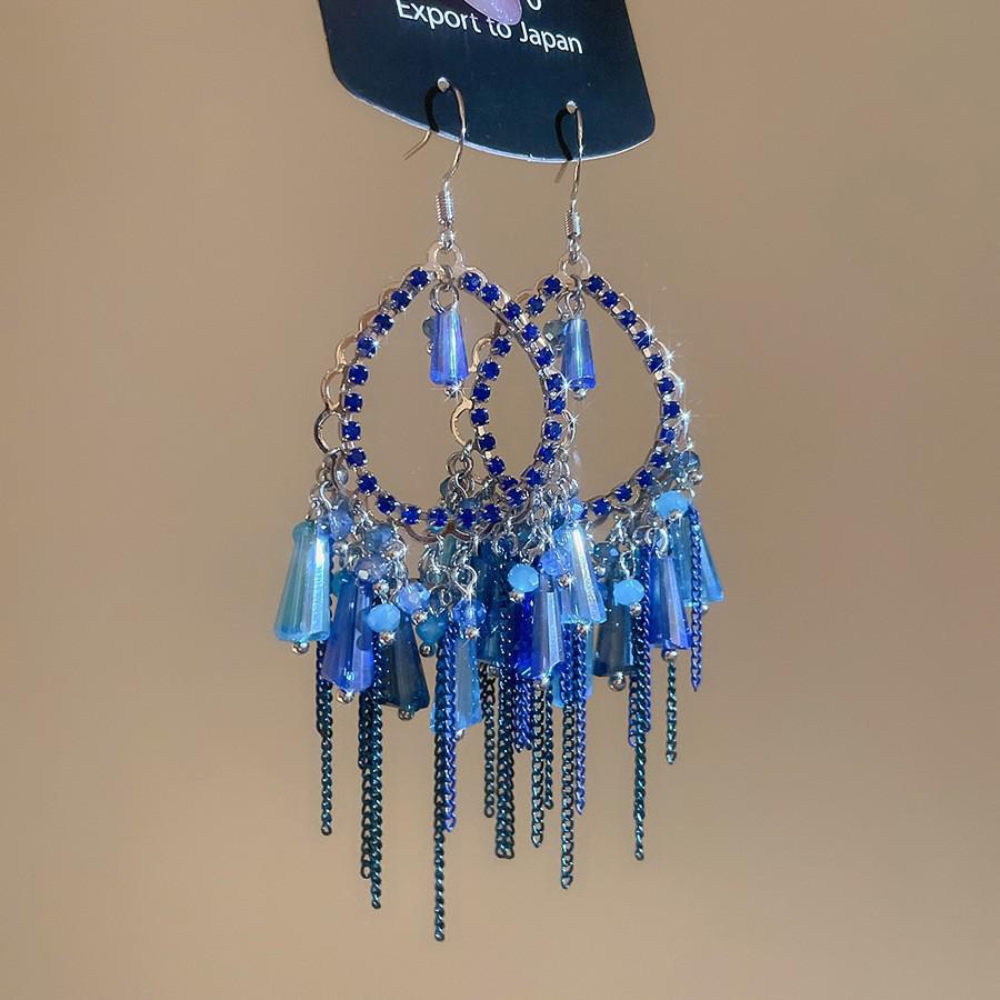 Серьги-кисточки Bohemian Water Drop: Ретро этнический дизайн для женщин