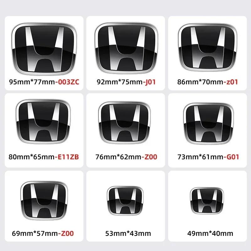 LUP1 1PCS 3D Metal Logo Front Grille Emblem Badge Car Rear Trunk Stickers for Honda Accord Elysion CR-Z Odyssey SPIRIOR Accessories