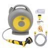 Retractable Garden Hose Reel Plastic Portable Outdoor Hose Reel with Garden Hose for Watering Car Pet Washing