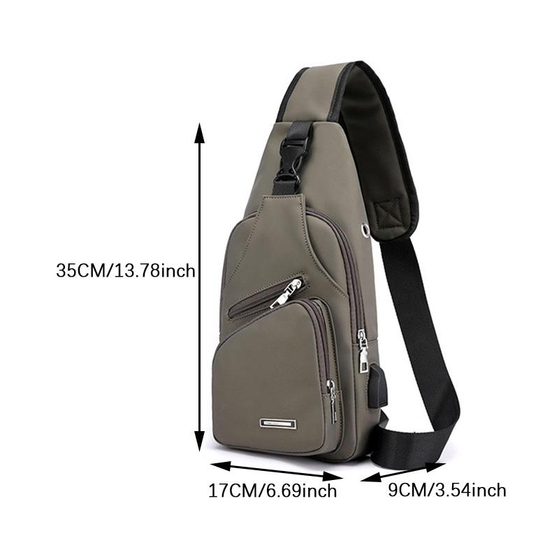 Мужская противоугонная нагрудная сумка, сумки через плечо, сумки-мессенджеры для коротких поездок, мужская кожаная сумка-слинг, сумка через плечо с USB-зарядкой, школьная