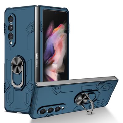 Чехол для Samsung Galaxy Z Fold 3, невидимый держатель-подставка для кольца, защита от царапин, защита Zfold3, противоударный роскошный складной чехол