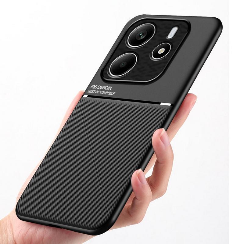 Для Xiaomi 14T Pro 13T 12T Poco X6 Pro Чехол со встроенной металлической пластиной Ударопрочный чехол для Redmi Note 14 13 Pro+ 12 11 5G