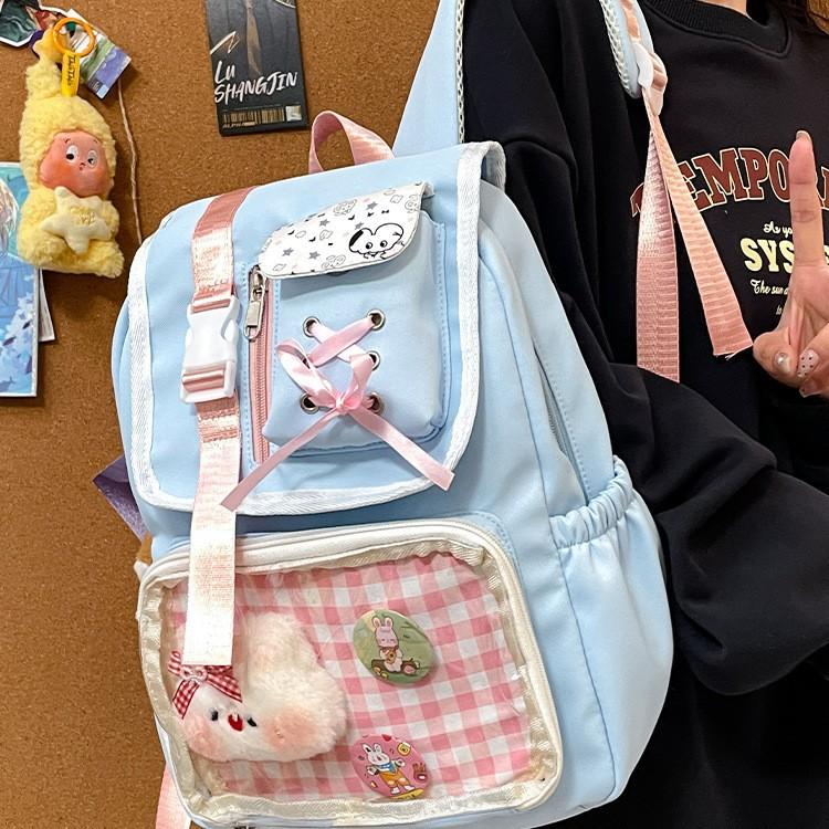 Schoolbag cute two-dimensional Japanese pain bag ins student schoolbag female junior high school backpack casual high-value backpack tide