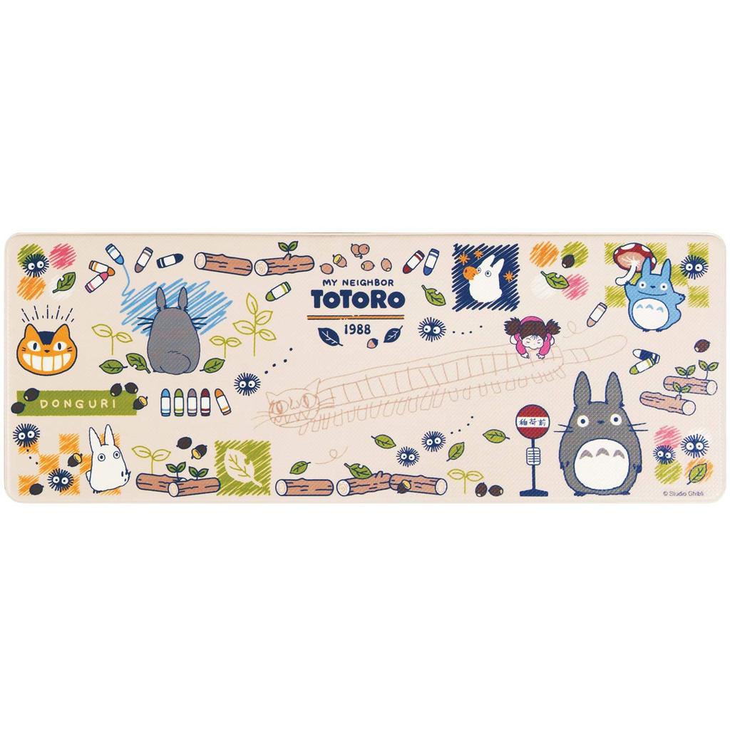 Senko My Neighbor Totoro Drawing Wipeable PVC Kitchen 45 X Character Ghibli 60605 Mat, Approx. 120cm, Beige, Totoro,