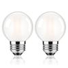 E26 LED Edison Bulb, Dimmable, 4W (40W Equivalent), 2700K Warm White, 340lm Filament, Milky White, Retro Style, G50 Mini Globe Bulb, PSE Certified,