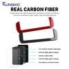 Real Soft Carbon Fiber Sticker Car Central Control Screen Trim For Fiat Panda 2013-2019 2020 2021 2022 2023 2024 2025 LHD RHD