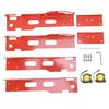 2 Sets Automotive Toe Alignment Tool Accurate Alloy Steel Universal Hole Design Wheel Alignment Tool Red