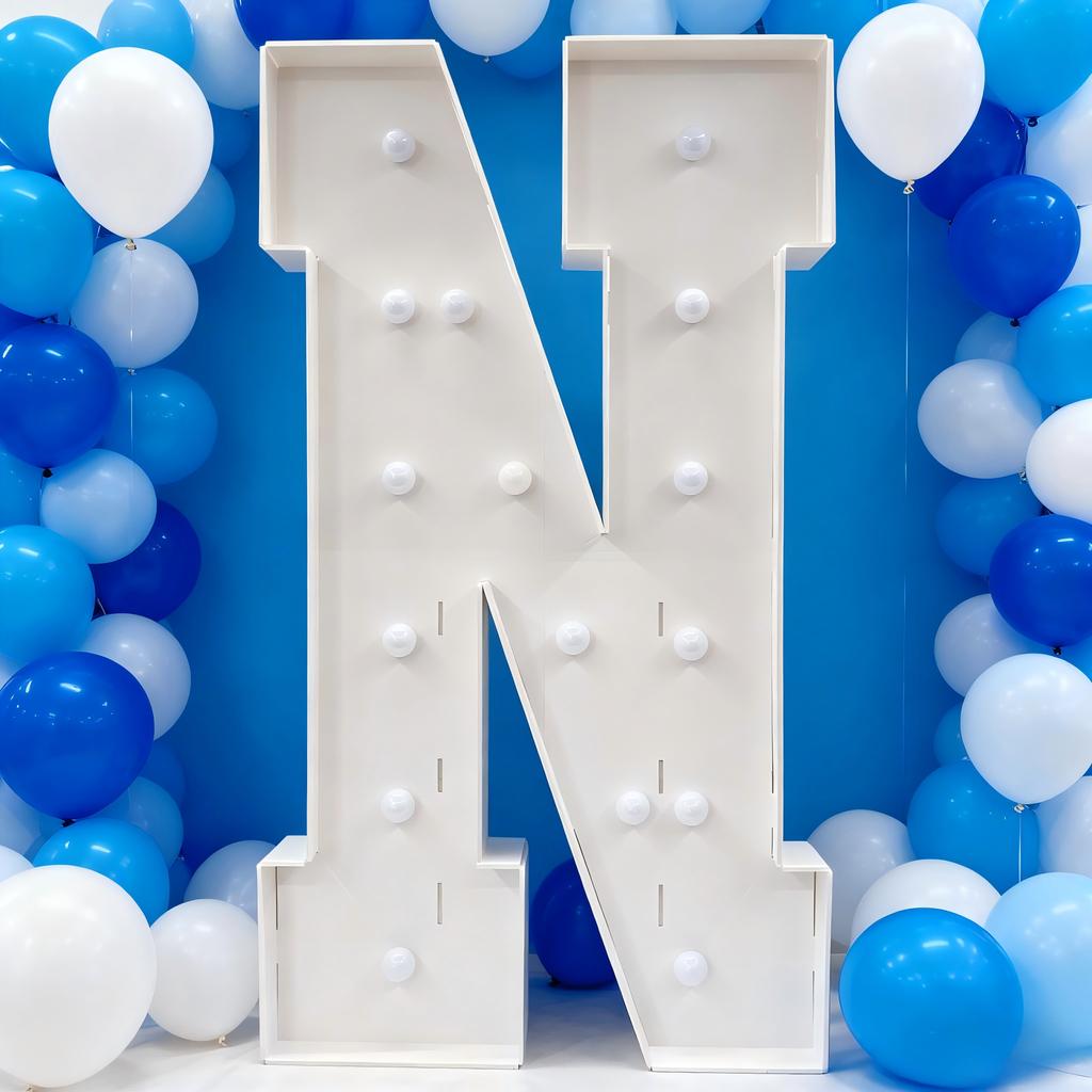 С светодиодной подсветкой Cool White, Letter KT Board 4 фута/120 см – Фон для свадьбы, дня рождения, Декор, Декор для выпускного вечера – Световой знак-вывеска