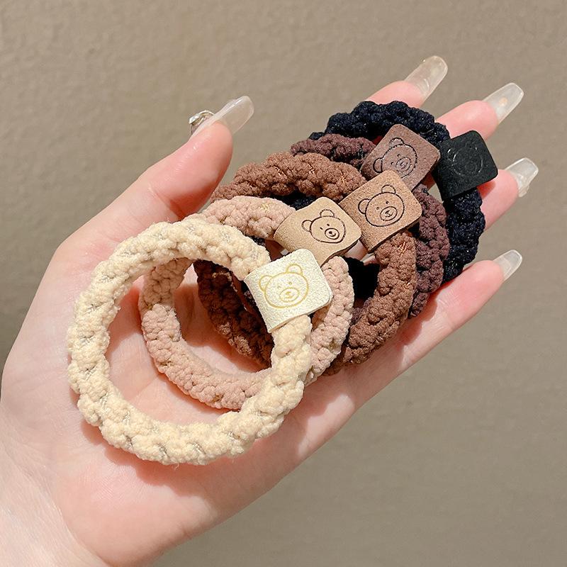 High Elasticity Hair Tie: Versatile Rubber Band Scrunchie for Women & Girls 2025