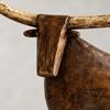 Farmhouse Longhorn Sculpture Resin Rustic Vintage Folk Art Western Tabletop Home Decor