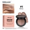 Lakerain Two Color Eyebrow Powder - Waterproof and Sweat Resistant Long-lasting Color, Fine Powder Lasting No Smudgy, Natural Eyebrow Shape,