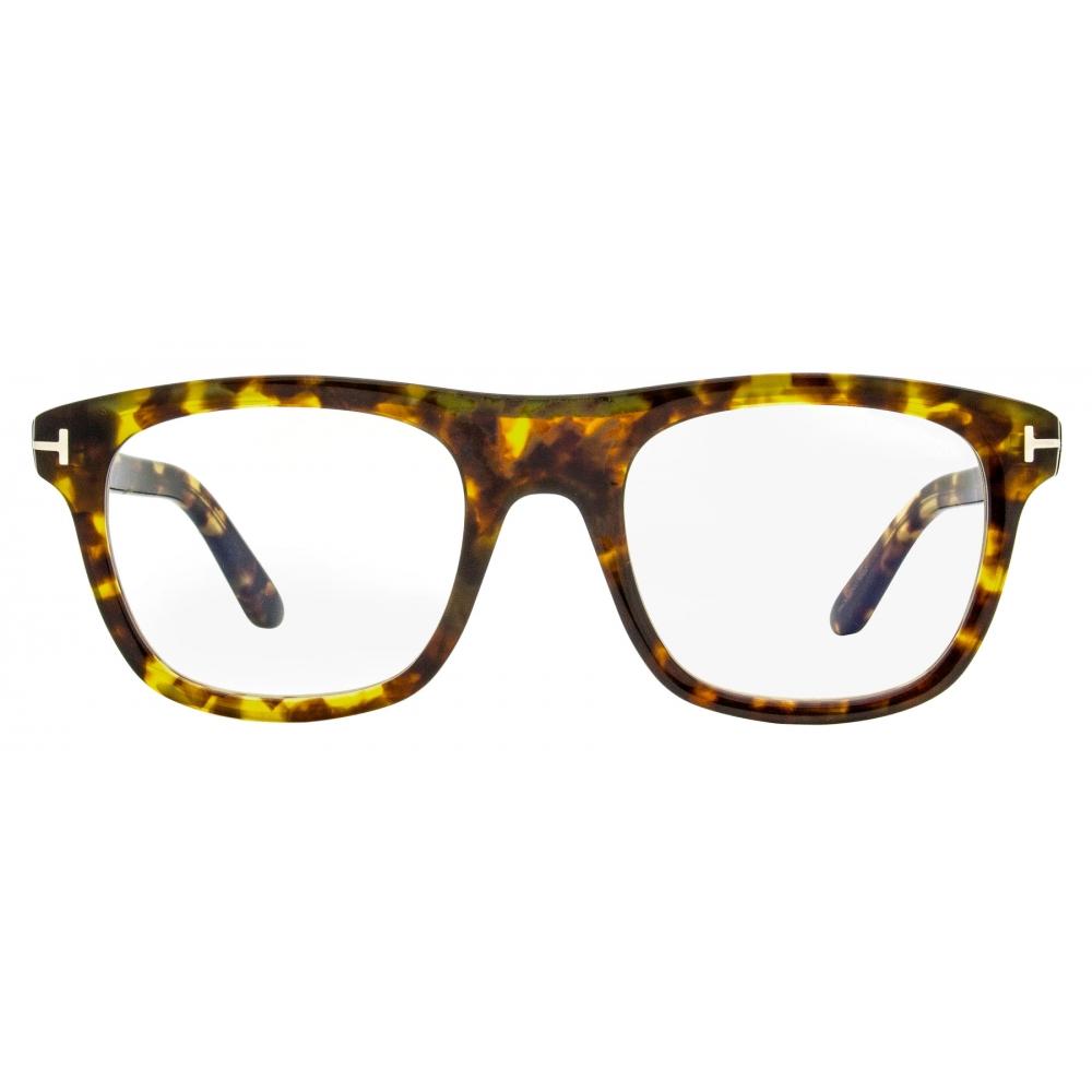 Tom Ford Men S Blue Block eyeglaSSeS Tf5939 B 053 Blonde Havana 52mm 053