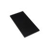 Black Rectangular Rubber Bar Mat - Non-slip, Water-resistant Coaster