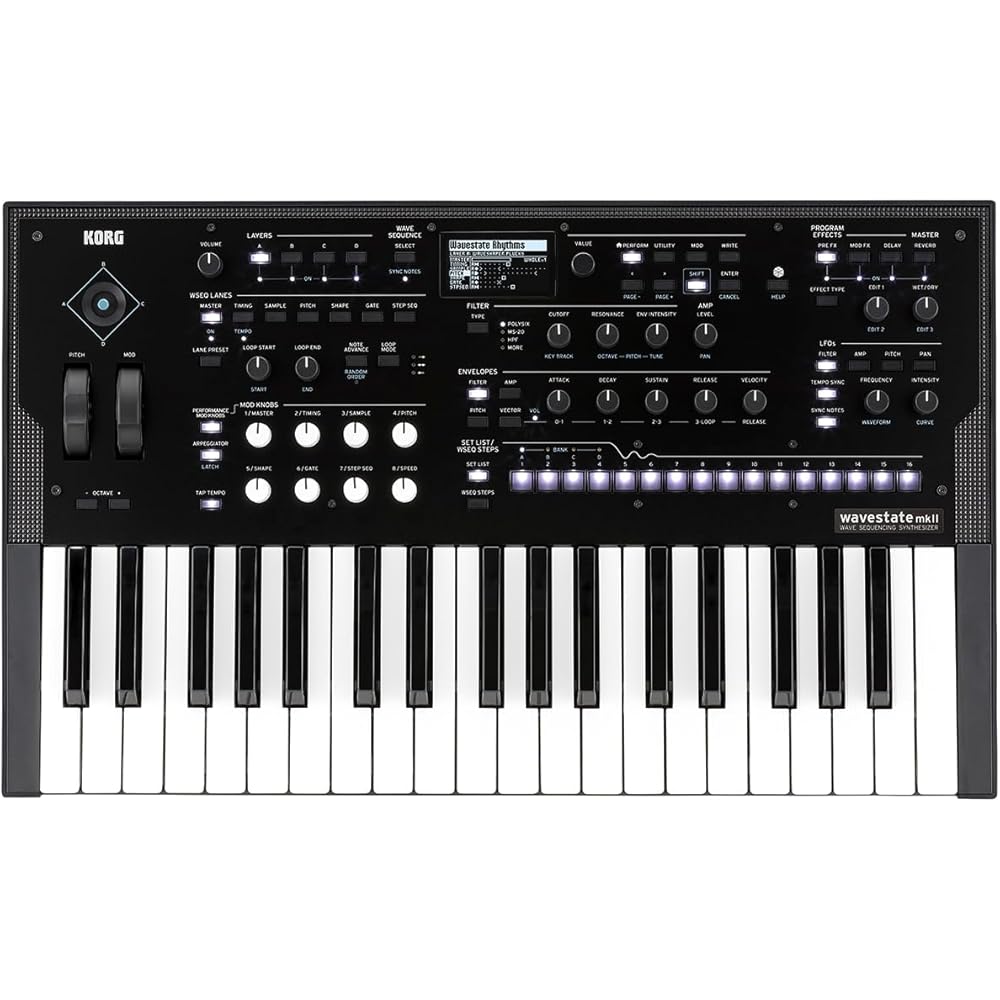 KORG KORG synthesizer wavestate mk II max stereo 96 voice wave sequence