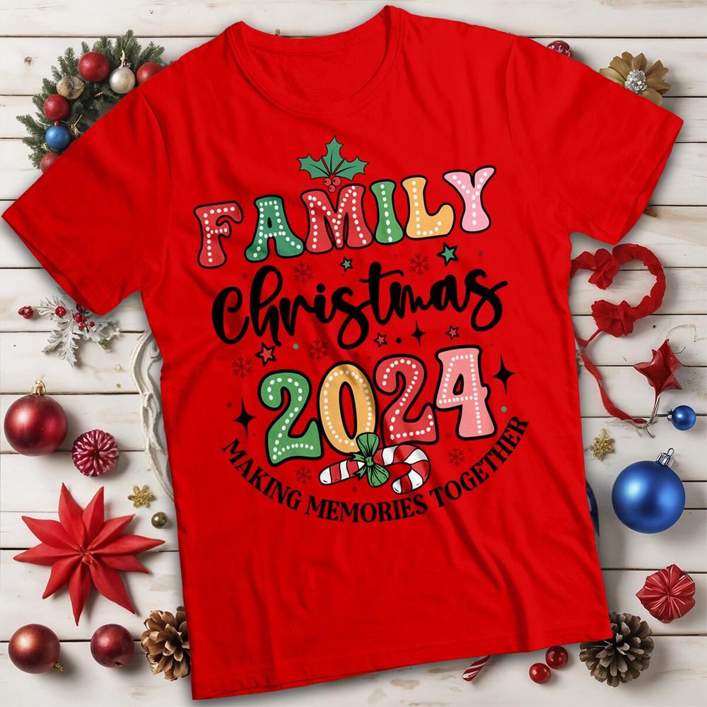 Unisexs and Unisexs Festive Family Christmas TShirt Tee MC
