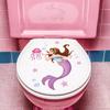 1PC Seabed Animals Toilet Sticker WC Self Adhesive Paintings Removable Bathroom Decal Decorative Room Decor Wall Stickers