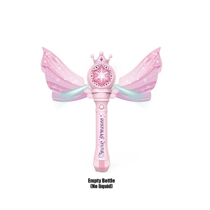 Anna Magic Wand Automatic Bubble Machine Blower Children's Hand-Held Elsa Windmill Bubble For Kids Party Toy Birthday Gifts