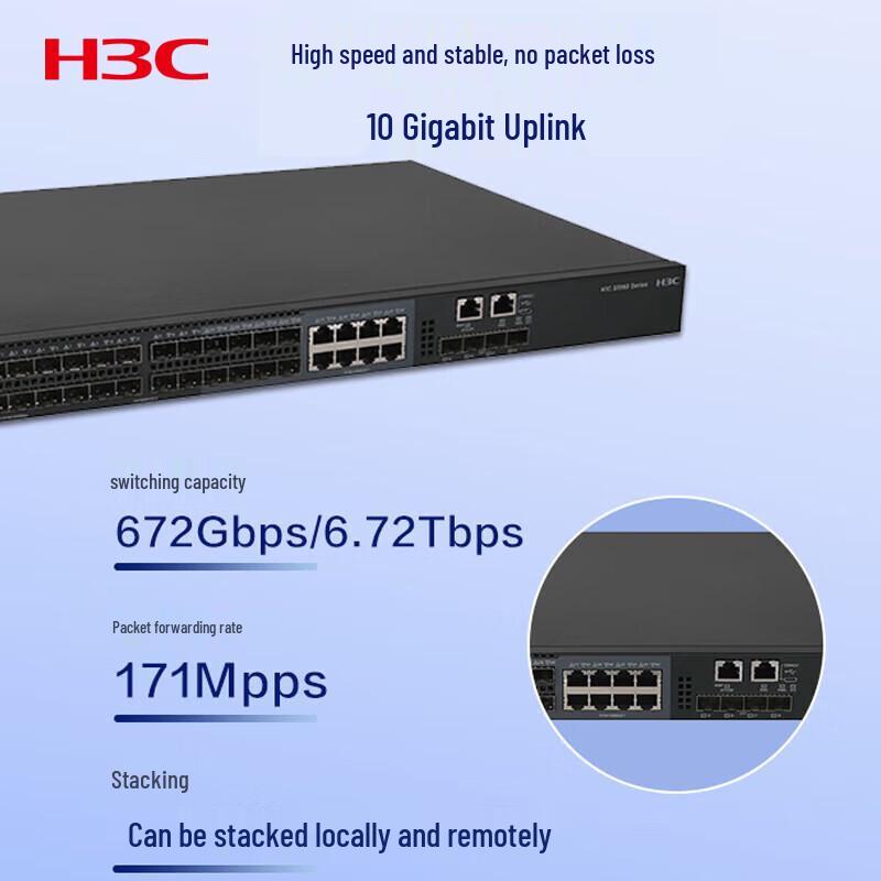 H3C S5560S-28F-EI Layer 3 Managed 28-Port Gigabit/10G Switch