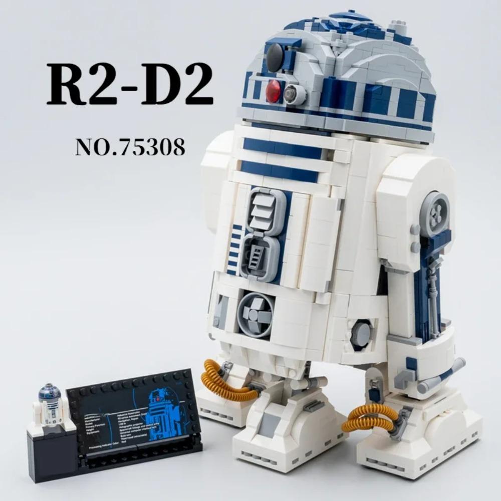 MOC 2314 деталей Космический Робот Строительные Блоки Кирпичики Робот R2 R2D2 Фигурки Модель Детская Игрушка Мальчик Подарок на День Рождения Рождество